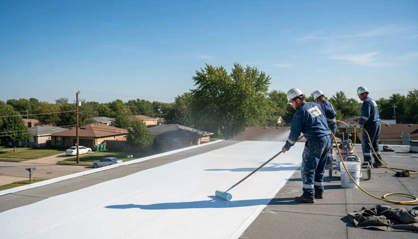 Commercial roof coating in Park Forest, IL near me